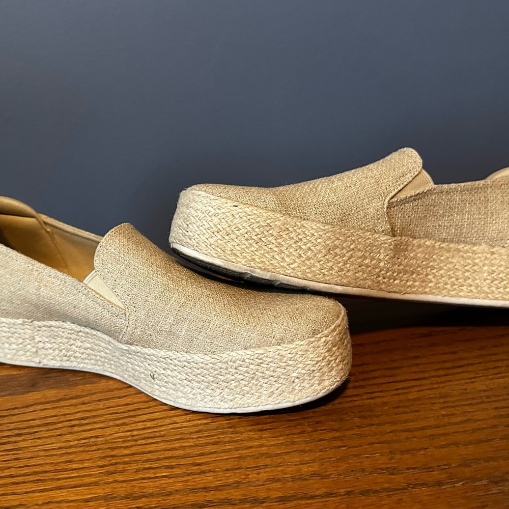 BOBS from Skechers Tan Slip-On Platform Loafers